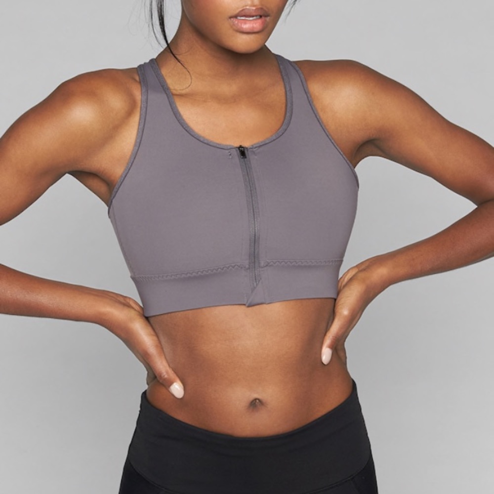 Athleta **NWT** Front Zip Stealth Bra